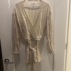 Fashion Nova, Gold sequins romper